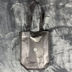 Lululemon Reusable Logo Shopping Tote Bag With Snap Closure